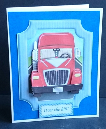 Trucking - Over the Hill Topper & Decoupage by Sue Soules