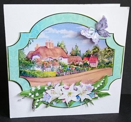 Swan Street New Forest Watercolour Decoupage Sheet by Sue Soules