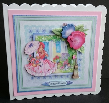Vintage Belle Cottage Garden Topper & Decoupage Mini Kit by Sue Soules