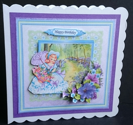 Vintage Belle Bluebell Woods Topper & Decoupage Mini Kit by Sue Soules