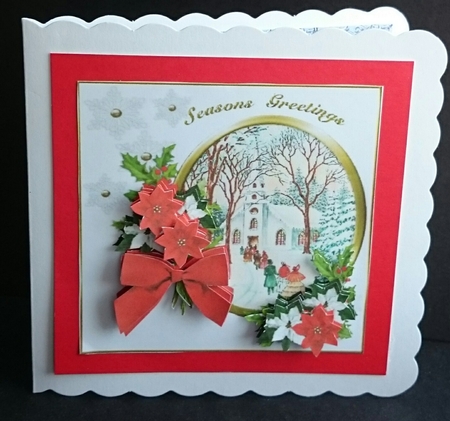 Lets Go to Church Vintage Christmas Decoupage by Sue Soules