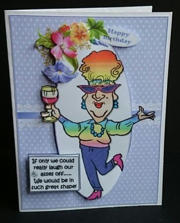 Edna Has a Good Laugh Quick Card by Sue Soules