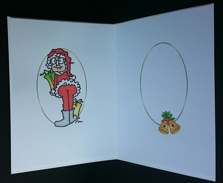 Gus is a Jolly Santa Insert by Sue Soules