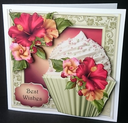 Hibiscus Berries Cupcake Mini Kit by Sue Soules