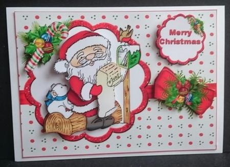 Santa Checks His List by Sue Soules