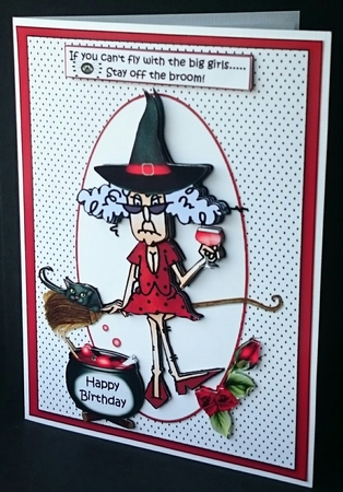 Stella Flys with the Big Girls Birthday/halloween by Sue Soules