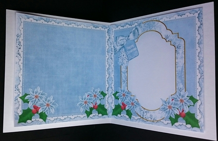 Snow Deer Happy Christmas to Fit 6in Folded Insert by Sue Soules