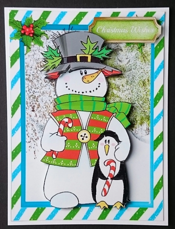 Lovely Snowman and Penguin  by Sue Soules