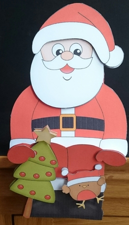 3D on the Shelf Card Kit - Santa's Christmas Tree by Sue Soules
