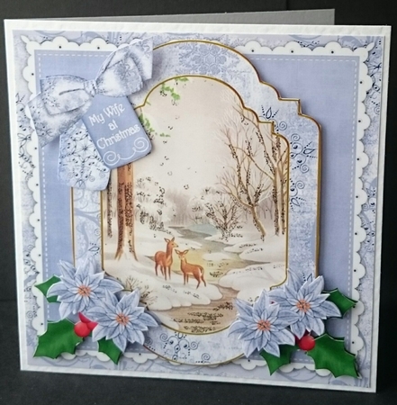 Snow Deer Wife at Christmas 6in Christmas Step by Step by Sue Soules