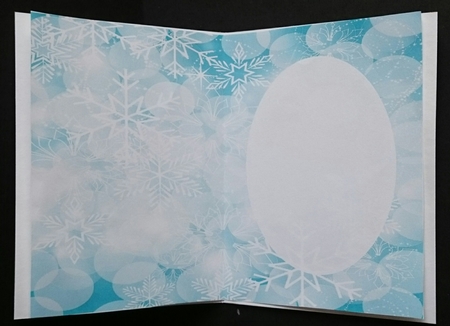 Fancy Blue-green and White Snowflake Insert by Sue Soules