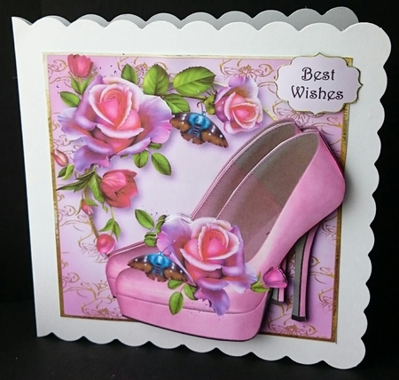 Gorgeous Lilac Shoes & Roses by Sue Soules