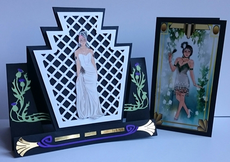 3 Ladies Card Toppers by Sue Soules