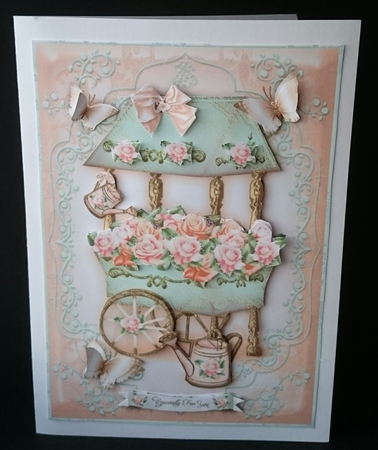 Vintage Flowers Cart Mini Kit by Sue Soules