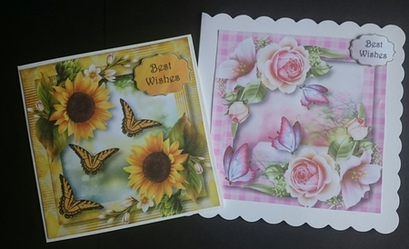 Floral & Flutters Flowers 8x8 Bumper Kit by Sue Soules