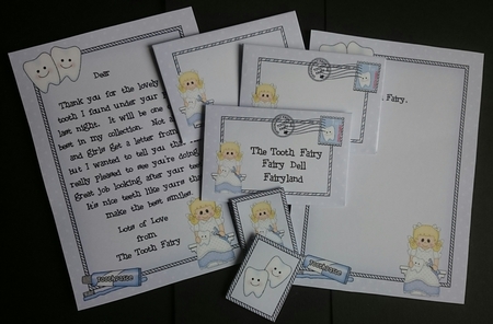 Child's Letter to and from the Tooth Fairy by Sue Soules