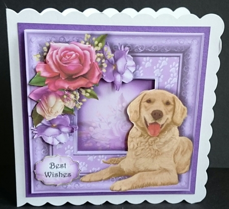 Floral Paw Prints - Golden Retriever by Sue Soules