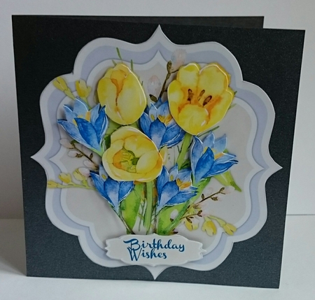Lovely Water Coloured Tulips and Crocus Flowers by Sue Soules