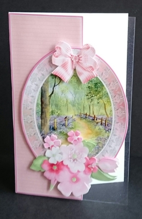 Over the Edge Bluebell Wood Topper with Decoupage by Sue Soules