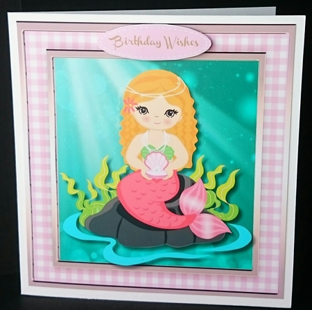 Beautiful Mermaid in Pink by Sue Soules