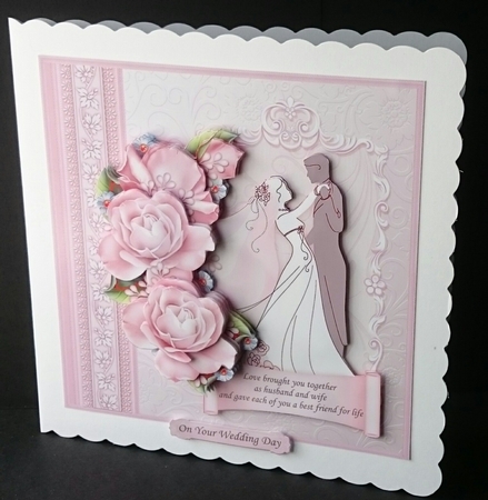 BRIDE & GROOM 1ST DANCE Wedding Day 8x8 Decoupage Mini Kit by Sue Soules