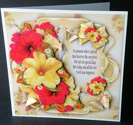 Bouquet of Petunias Card Mini Kit by Sue Soules