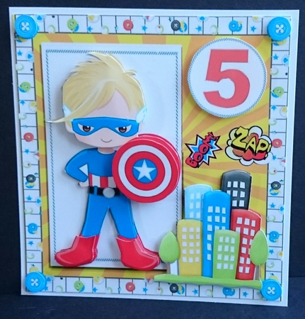 Super Hero 1-9 8x8 Mini Kit  by Sue Soules