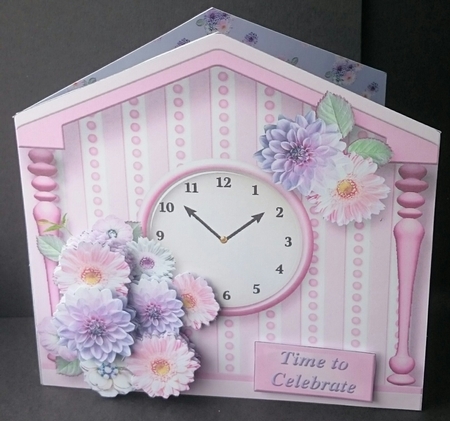 Pretty Posy - Clock Card Mini Kit by Sue Soules