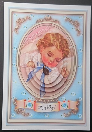 Its a Boy Pyramids Card by Sue Soules