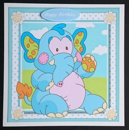 Llovely Blue Oatchwork Ellie  by Sue Soules
