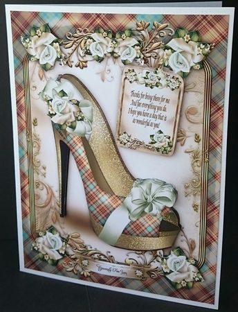 Plaid Shoes Card Mini Kit by Sue Soules