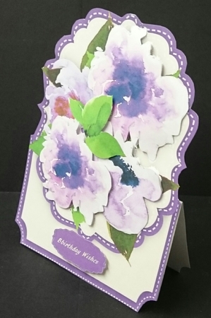 Beautiful over The Edge with lilac Flowers 3,   by Sue Soules
