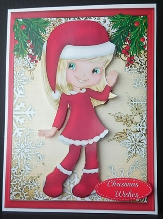 Anabell in the Snow Flakes  by Sue Soules