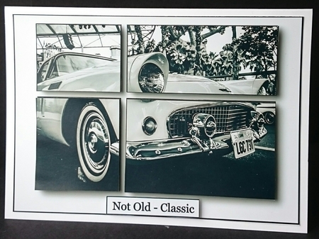 Classic Car Monochrome A5 by Sue Soules