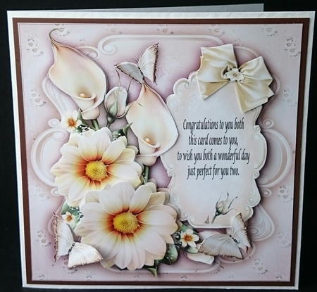 Cream Anniversary Wedding Card Mini Kit by Sue Soules