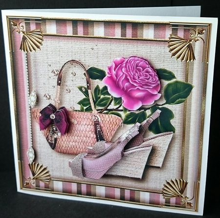 Shop Until You Drop Card Topper 2 by Sue Soules