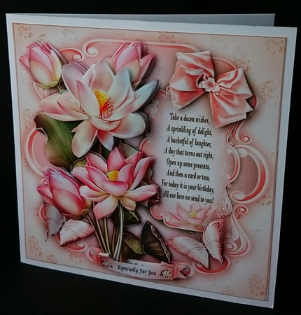 Lotus Flowers Card Mini Kit by Sue Soules