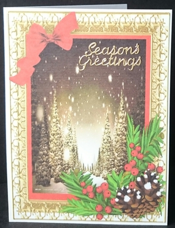 Beautiful Christmas in a Gold Frame  by Sue Soules