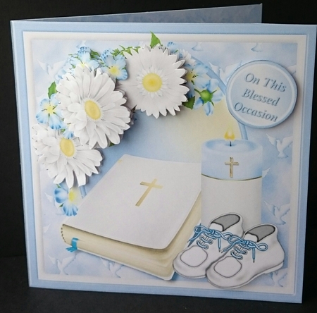 Boy Christening - Gift Pocket Card Mini Kit by Sue Soules