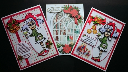 super bumper kit selection of mixed Christmas toppers by Sue Soules