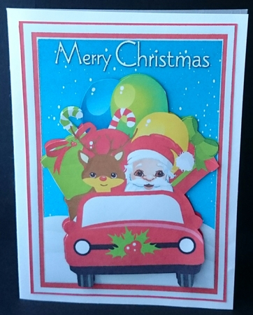 A5 Santas On His Way by Sue Soules