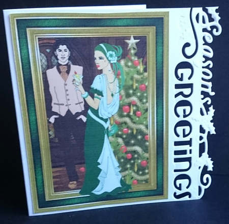 Christmas card front with insert#3 by Sue Soules