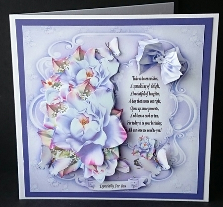 Purple Roses Card Mini Kit by Sue Soules