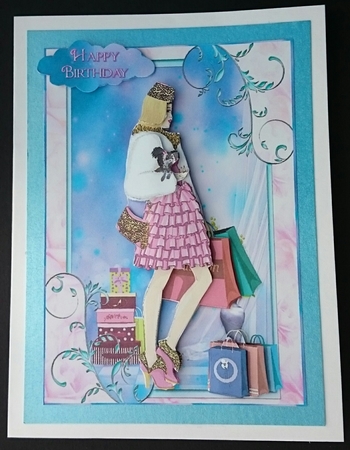 Fashionista! Shop till you Drop A5 Card Mini Kit by Sue Soules