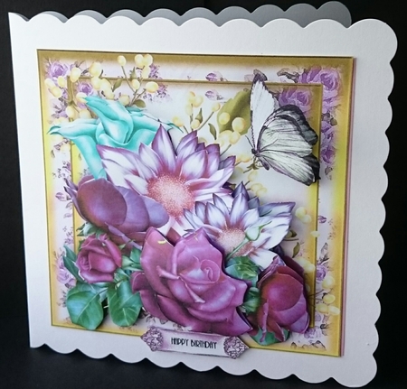 The Birthday Boquet Card Front Kit by Sue Soules