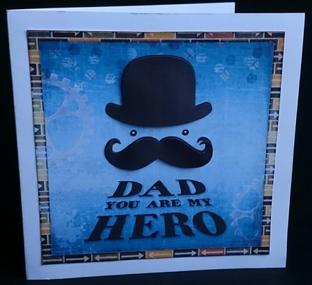 Dad you are my hero blue topper 909 by Sue Soules