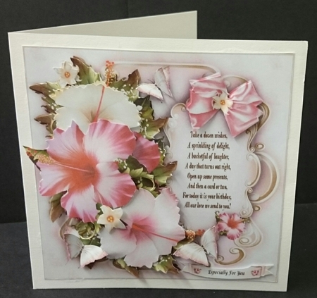 Hibiscus Bouquet Card Mini Kit by Sue Soules