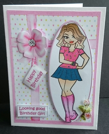 Teen Diva looking good version 1 quick card by Sue Soules