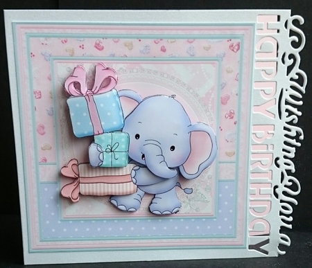 ELLIE WRAPPED WITH LOVE 8x8 Decoupage Mini Kit by Sue Soules