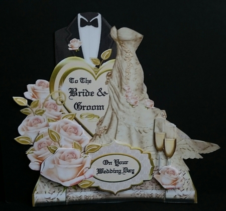 The Bride & Groom - Shaped Topper by Sue Soules